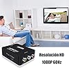 Azuxreza Convertitore da RCA a HDMI, Composto da CVBS a HDMI, Adattatore Upscaler 720P/1080P, AV Video Converter, Supporto PAL/NTSC Compatibile Con PS3, TV, PC, STB, Xbox, VHS, VCR, Blue-Ray #4