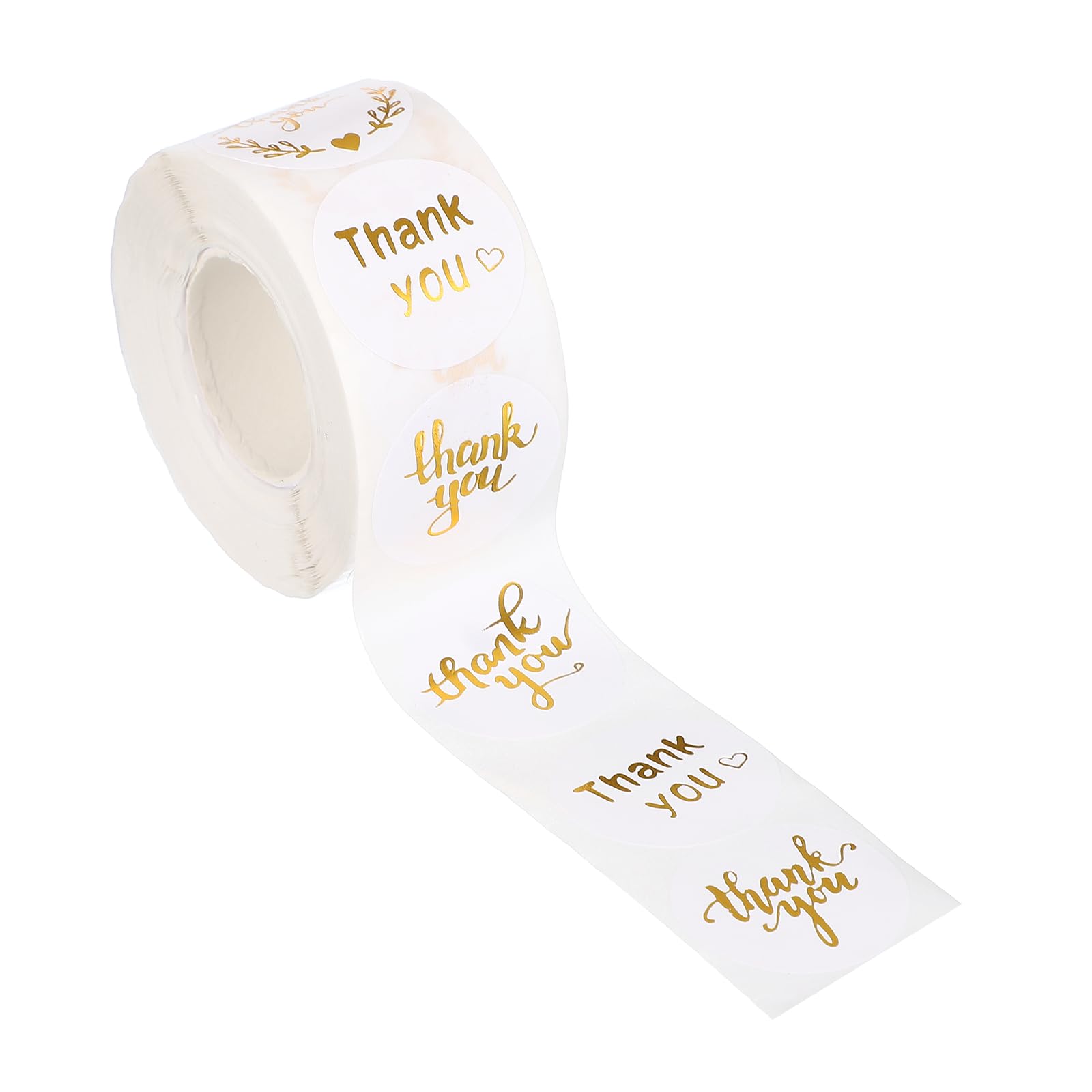 PATIKIL 500Pcs Thank You Stickers, 1" Round Self-Adhesive Labels Small Thank You Stickers Roll for Small Business Sealing Box Envelope, Thank You Style11