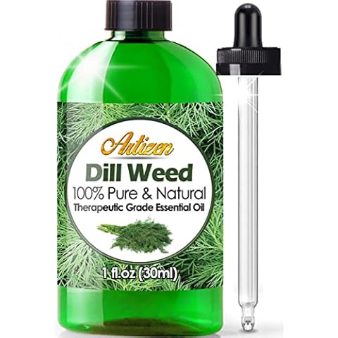 Artizen Dill Weed Essential Oil (100% Pure & Natural - UNDILUTED) Therapeutic Grade - Huge 1oz Bottle - Perfect for Aromatherapy, Relaxation, Skin Therapy & More! Cover