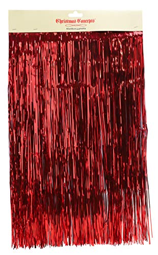 Lametta splendente - Decorazioni per L'albero di Natale (Rosso)