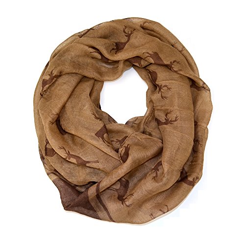Deer Animal Print Soft Infinity Loop Scarf