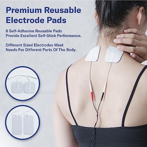 Alcedo Tens Unit + Ems Combination Machine Muscle Stimulator For Pain Relief, Electric Rechargeable Pulse Massager With 41 Modes For Back/Neck Pain Therapy, Hsa Fsa Eligible #TOP7