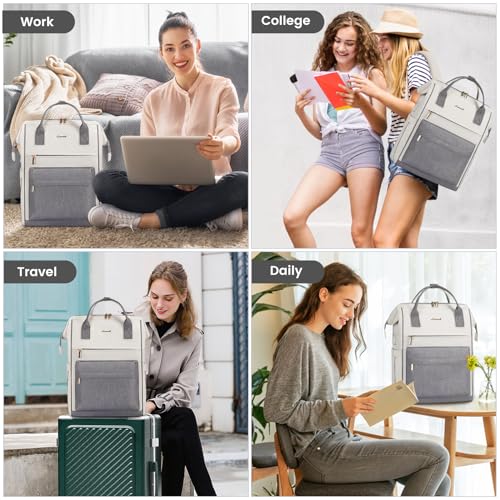 Image of LOVEVOOK Laptop Backpack for Women, 17 Inch Work Teacher Nurse Bag