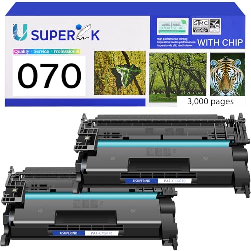 Image of USUPERINK CRG070 Toner Cartridge Compatible Replacement for Canon 070 | CRG070 CRG-070 for imageCLASS MF465dw MF462dw MF460dw LBP246dw LBP247dw LBP240dw Printer (Black,2-Pack)