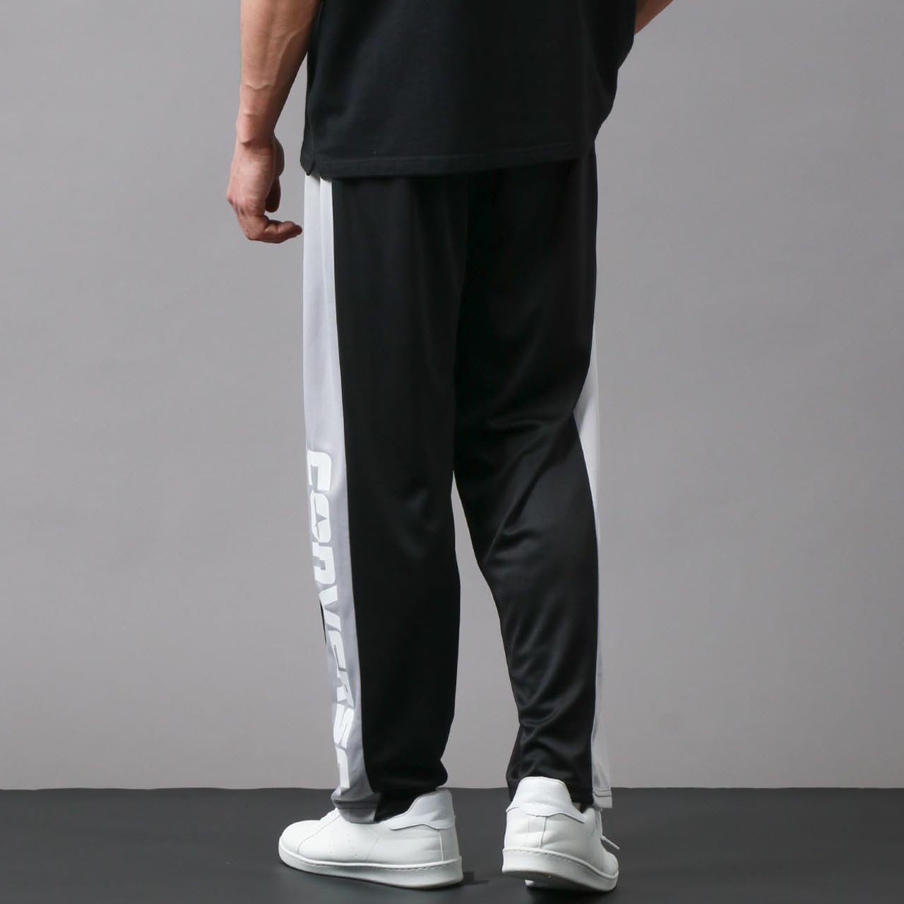 [コンバース] ジャージ 下 メンズ 速乾 ドライ サイド ロゴ ジャージパンツ ロングパンツ ズボン 吸汗速乾 ゆったり イージーパンツ スポーツ トレーニング ジム - 5