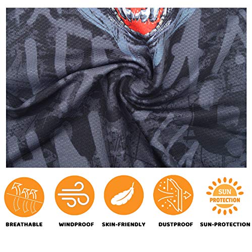 Bnkibn Bandana Face Mask With Ear Loops Neck Gaiter Face Cover Scarf For Men Women For Sun Dust Wind (0120) #TOP3