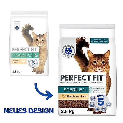 PERFECT FIT™ Katze Beutel Sterile Adult 1+ mit Huhn 3x2,8kg