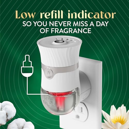 Air Wick Vibrant Plug In Scented Oil Refill, Infused with Essential Oils, Plug In Air Fresheners for Home, Cotton & White Lotus, 4 ct - image 9