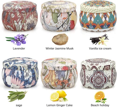 Drunken Tango 6 Pack Scented Candles Gifts For Women,Gifts For Her, Birthday Gifts For Women, Candles For Home Scented, Scented Candles For Home,4.4Oz Aromatherapy Candles For Mother's Day Gifts #TOP1