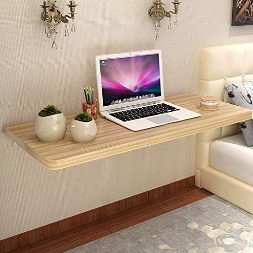WYJW Escritorio Plegable de Pared Mesa Plegable de Hoja abatible Escritorio Flotante para computadora Mesa de Estudio Escritorio para computadora portátil Estación de Trabajo Banco de t