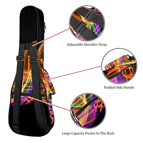 Housse pour ukulélé rétro avec rembourrage en éponge de 10 mm d’épaisseur 53,3 cm avec sangles réglables pour concert… - Les Beatles, Paul McCartney, John Lennon, RIngo Starr, George Harrison Housse pour ukulélé rétro avec rembourrage en éponge de 10 mm d'épaisseur 53,3 cm avec sangles réglables pour concert… – Image 4
