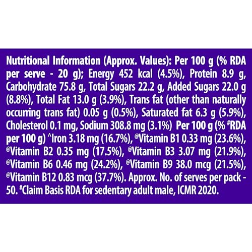 Image of Sunfeast Marie Light Active, Marie Biscuits with Iron and 6 Vitamins, Tea-Time Biscuits Family Pack, Wheat, 956G /1KG (Pack of 3)