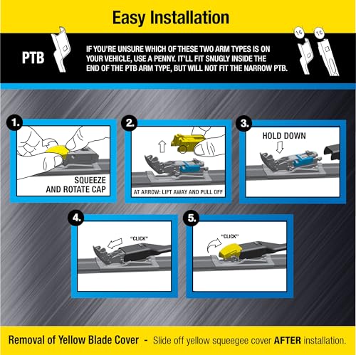 Image of Rain-X 870415 Rugged XL Wiper Blade 15 inch, Windshield Wipers Replacement, Quiet & Durable Beam Design, All Weather Performance & Easy Universal Install, Blade Wear Indicator (Pack of 1)