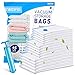 Sacchetti Salvaspazio, EWEIMA 15 Pezzi 3 Dimensioni Sacchetti Sottovuoto Riutilizzabili Sacchetti di Immagazzinaggio a Vuoto per Contenere Lenzuola, Piumoni, Cuscini, Cappotti, Coperte, Tende