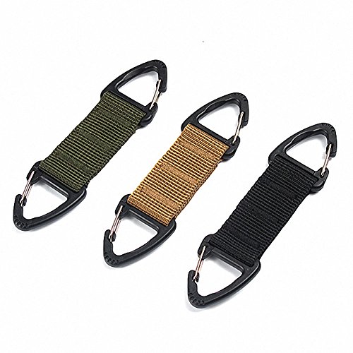 Grampo de gancho, Andoer Presilha para cinto multifuncional Molle Fivela de mosquetão de escalada Ny