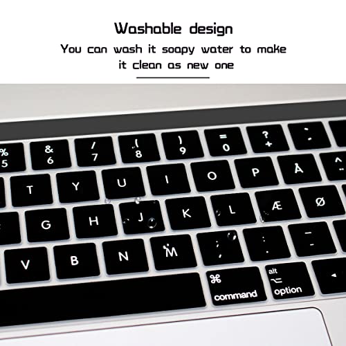 Hrh NEWTOUCHUSEUFONT-DANISH Danish Language Silicone Keyboard Cover Skin thumb #6
