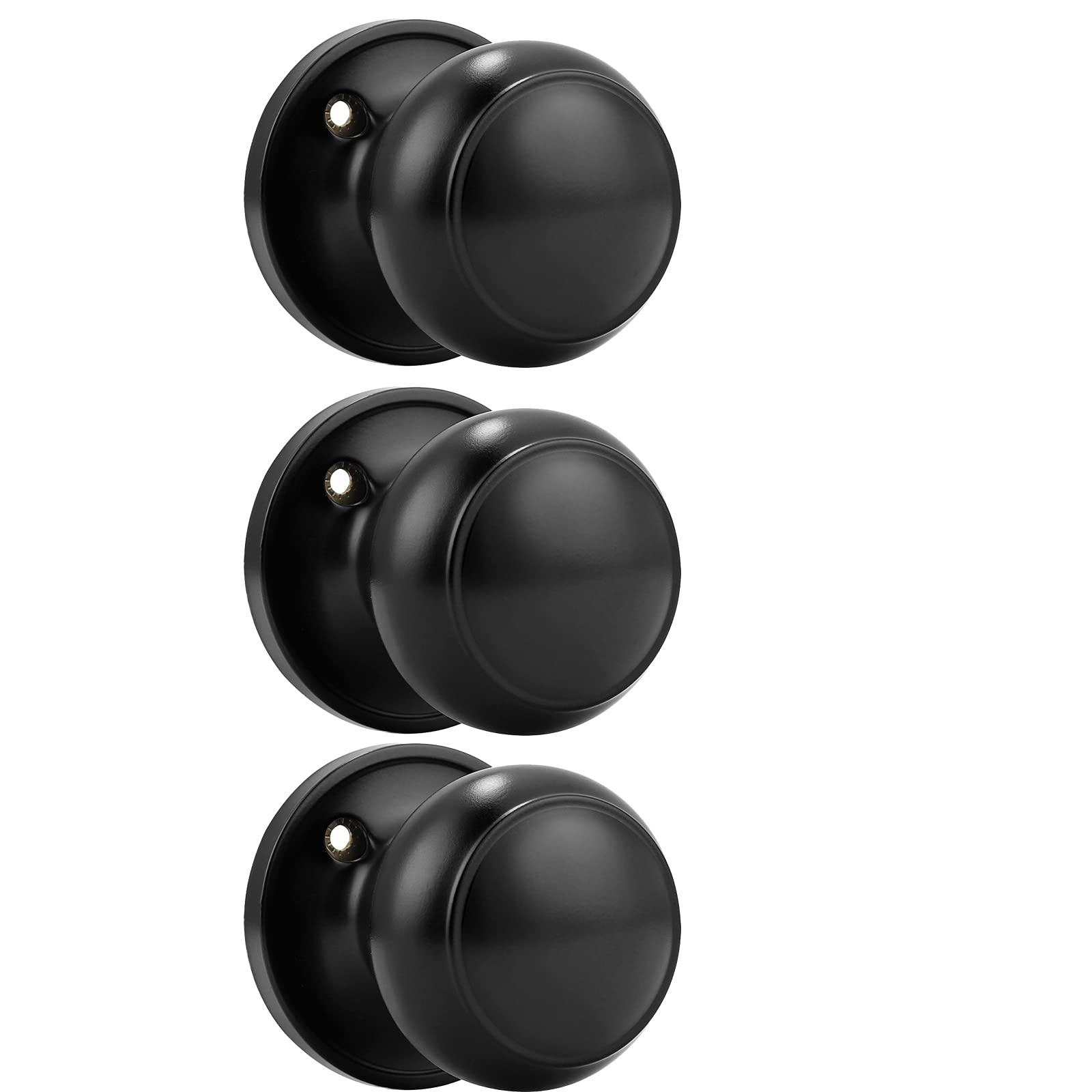 Probrico Black Dummy Door Knobs - 4 Pack -21