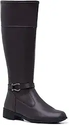 Bota Feminina Cano Longo Montaria Estela com Zíper Lateral