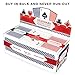 Brybelly 12 Decks of Playing Cards|Poker Wide Size (6 Red/6 Blue)|Plastic Coated Cards for Poker, Blackjack| Regular Index