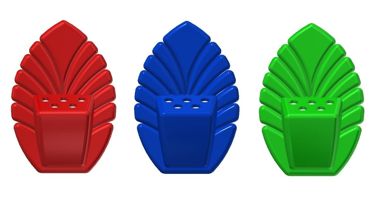 Spesifik Agarbatti Holder for Wall Mounted Stand Self Adhesive Wall Mounted Incense Stick Holder for Home & Pooja Room, Temple, Office Agarbatti Stan Multicolor Small (Set of 3)