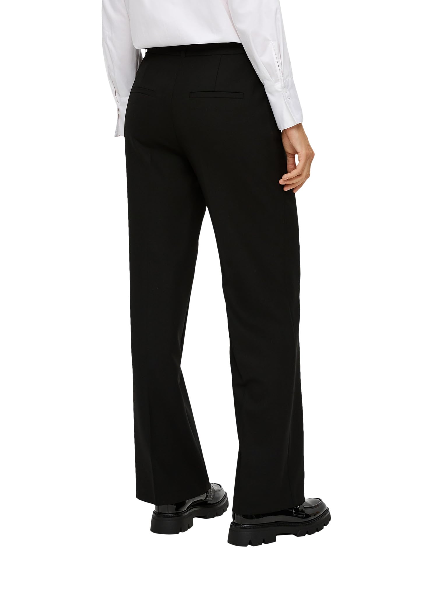 s.Oliver Damen Regular: Wide Leg Viskosemix Hose