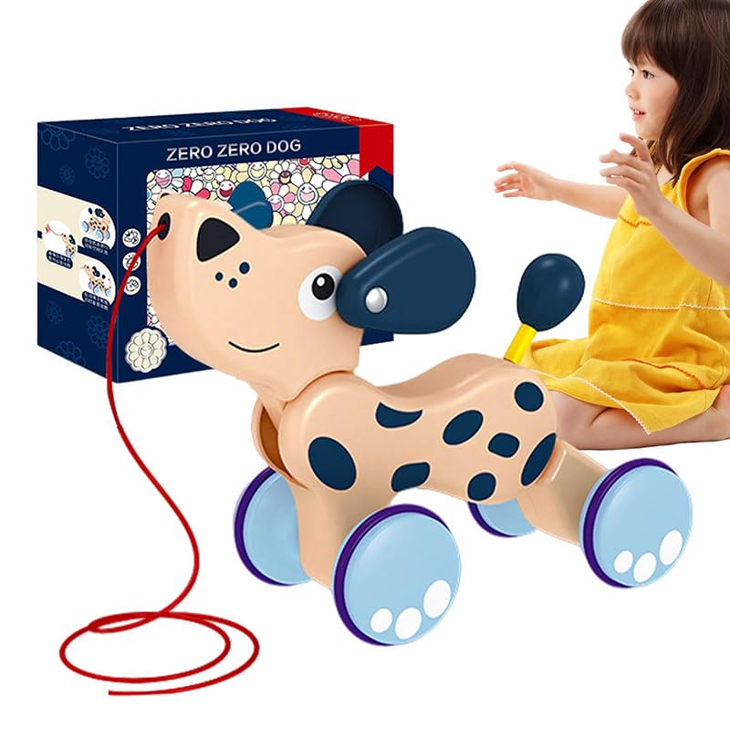 Amazon | プルトイ 引っ張るおもちゃ 子犬 チキン 木製 プッシュ