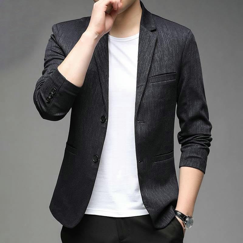Men's Spring Autumn Casual Plaid Blazer4