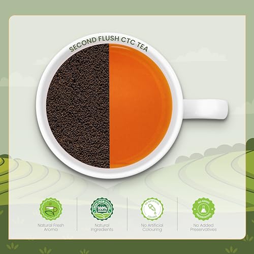 Image of DABRI Majherdabri Second Flush CTC Tea 300gm|Pack of 3 x 100gm Each Pouch|Bold & Malty Black Tea with Rich Aroma|Premium Summer Harvest|Srong Patti Chai Blend for Daily Energy|Rich with Antioxidants