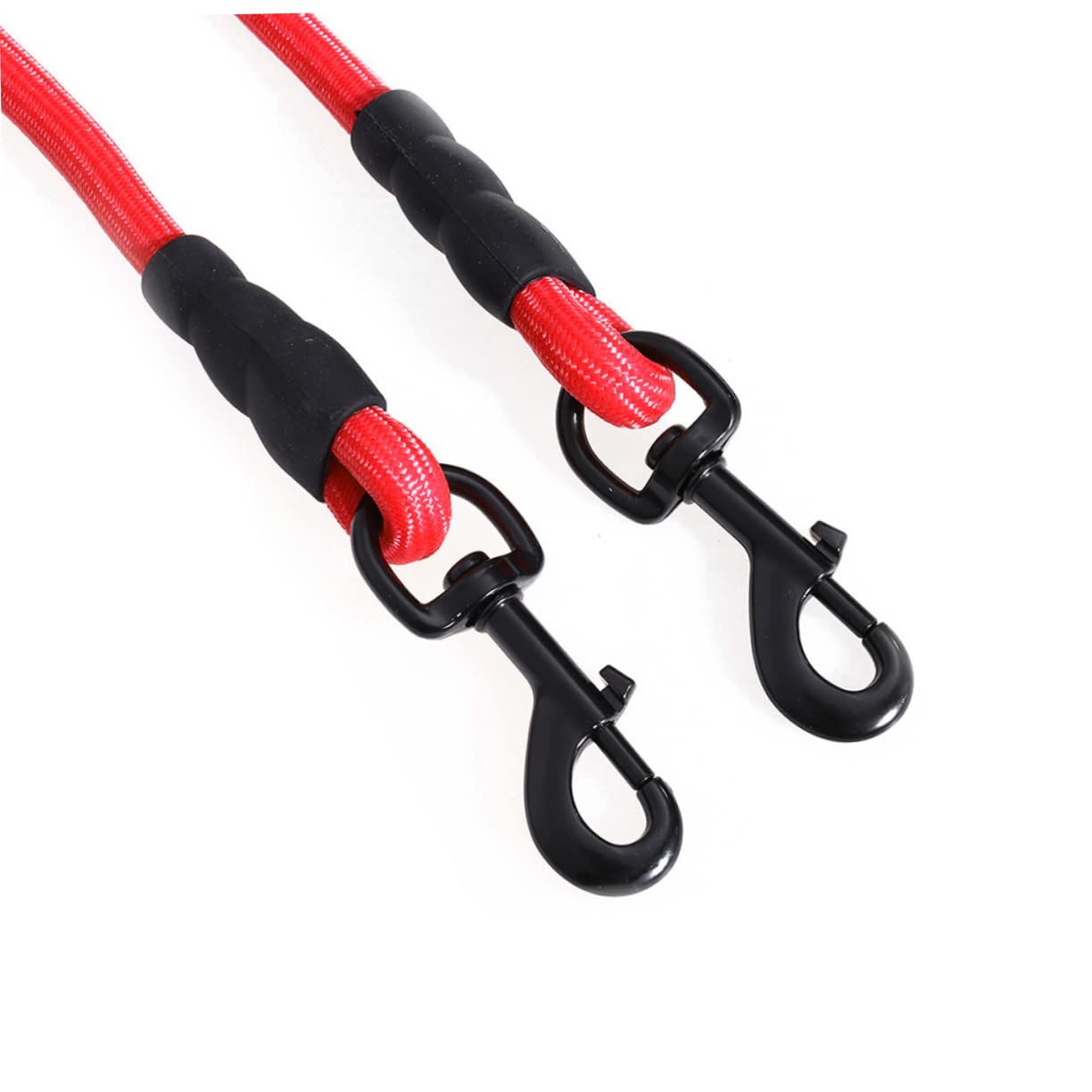 POPETPOP Double Head Pet Pulling Strap Durable Outdoor Traction Rope for Dogs Red Creative Design for Training and Walking Present for