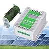 14000W Controlador Solar Eólico Híbrido, Batería de 12/24/48V, Impulso de Carga MPPT Generador de Turbina Eólica de 6000W, Panel Solar de 8000W, Controlador de Alumbrado Público Doméstico,DC 12V/24V