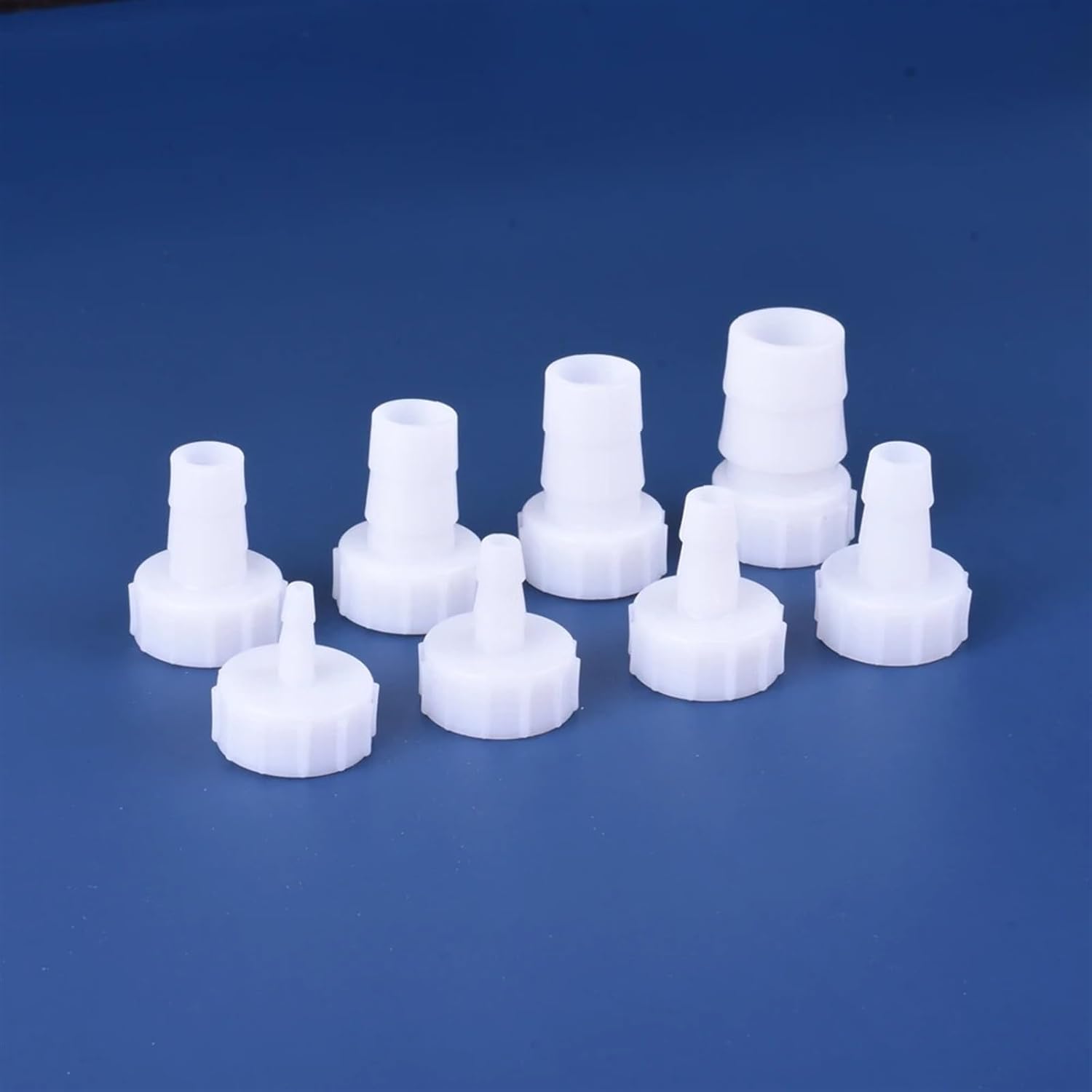 Plastic Pipe Fitting Pagoda Barb to 1/4 3/8 1/2 3/4 Female Thread Coupling Reducing Straight Fish Tank Hose Connector 1pcs(13,10 PCS)