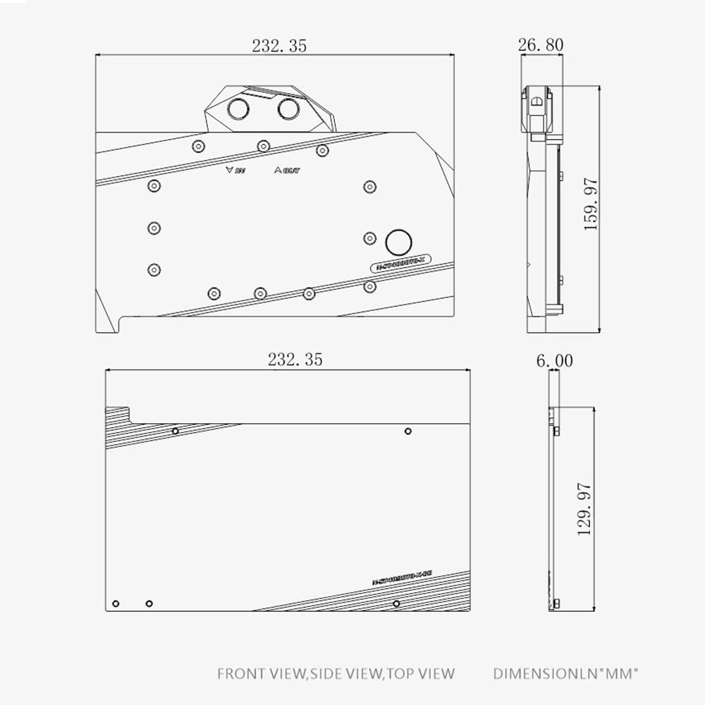 Amazon.co.jp: Bykski 銅 GPU 水冷ブロック GPU ウォーターブロック