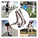 FekiLoot Baseball Softball Laces Compression Socks Cozy Soft Support Socks Fashion Breathable Knee High Tube Socks for Adult