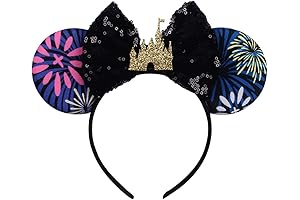Black Ariel Birthday Decorations | Mouse Ears Headbands Shiny Bows Mouse Ears...