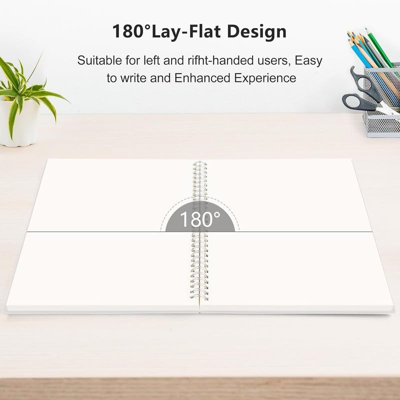 Image of A5 Plain Paper Notebooks, 5.5 x 8.2 inches, PLAIN Book,100 GSM Premium Paper, 480 Pages, Waterproof Cover, Set of 3