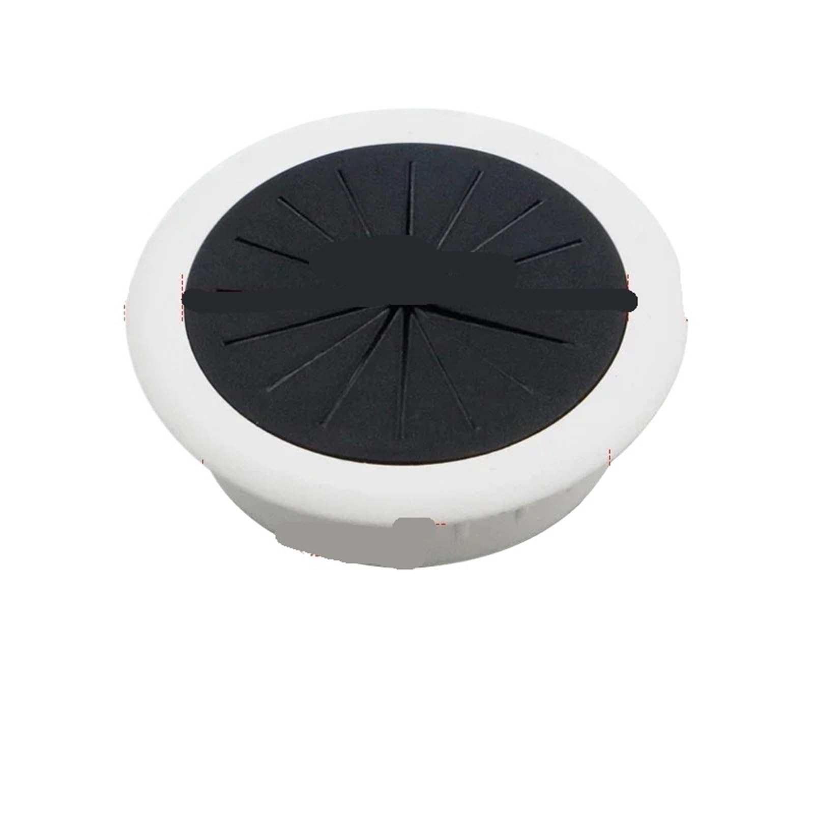 Desk Cable Grommet 50mm 60mm Desk Cord Grommet Wire Hole Cover Line Outlet Port Threading Box Cable Passing Office Table Organizer(White 50mm,1pcs)