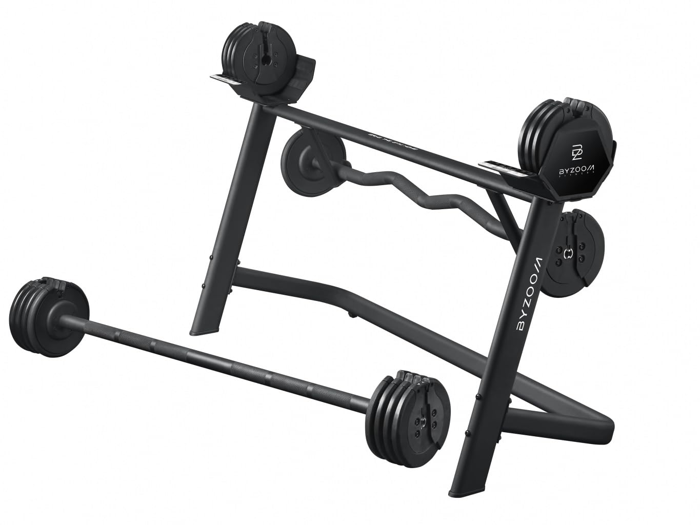 PureSeries可変式バーベル36kgBYZOOM FITNESS EZバー Amazon | BYZOOM FITNESS 可変式バーベル 36kg (80LB) EZバー Wバー 14