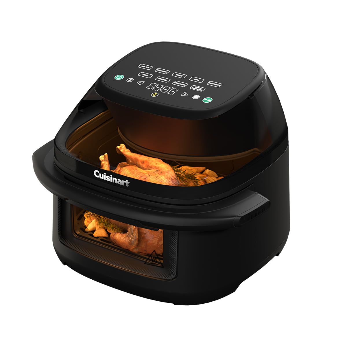Cuisinart ClearView™ Air Fryer I Visibilidad total – ventanas de 280° I Libre de PFAS I 8,5L I 8‑en‑1 Air Fry, Asar, Grill, MaxCrisp, Deshidratar, Pizza, Recrisp, Mantener caliente I Temp. máx. 230°C
