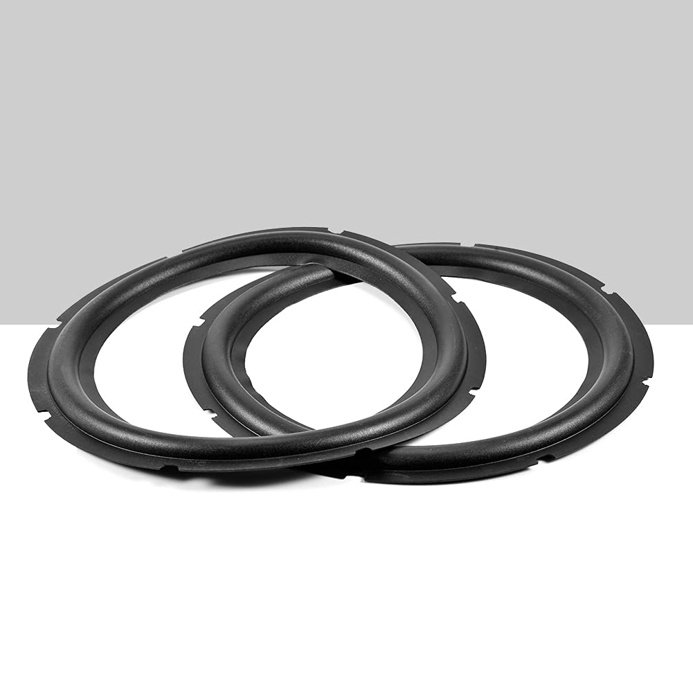Kits Surround de Haut-Parleur, Bord de Woofer en Caoutchouc de Réparation de Haut-Parleur de Haut-Parleur de 10 Pouces, Pièces de Rechange de Bord de Woofer en Caoutchouc pour Haut-parleurs(2PCS)