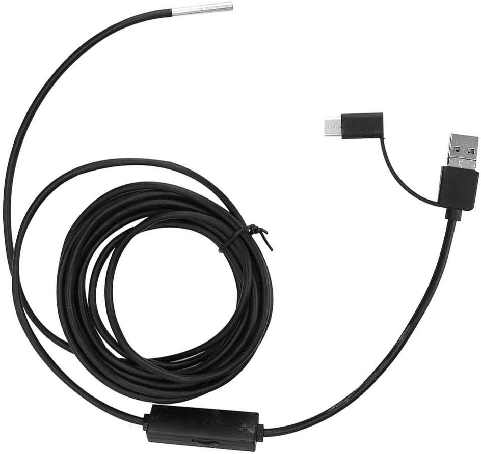 Oumefar 3 in 1 for Android Type‑C Mobile Phone 3.9mm Lens High Definition Endoscope Focal Distance Borescope Megapixels HD Snake Inspection Camera (1m/3.3ft)
