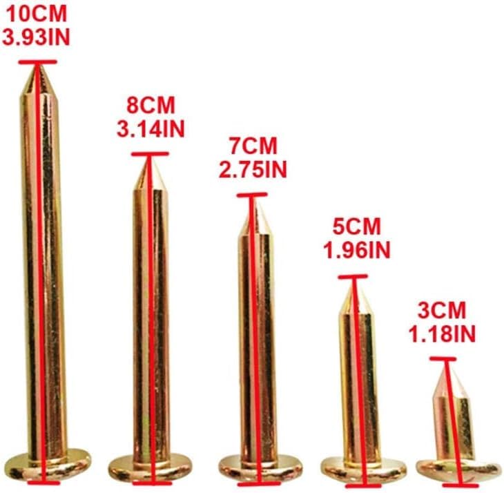 Clavos de acero multiusos, medida 5 cm, set de 10 piezas miniatura 5