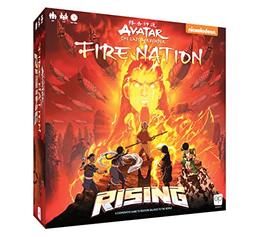 Avatar The Last Airbender: Fire Nation Rising | Cooperative Board Game | Featuring Avatar Heroes and Villains - Aang, Katara, Sokka, Toph, Zuko, and Lord Ozai | Officially-Licensed Avatar Merchandise