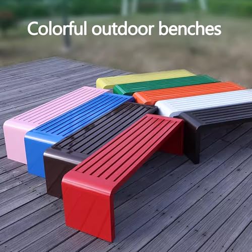 Banc de jardin en fer robuste, mobilier en métal d'exception - 4