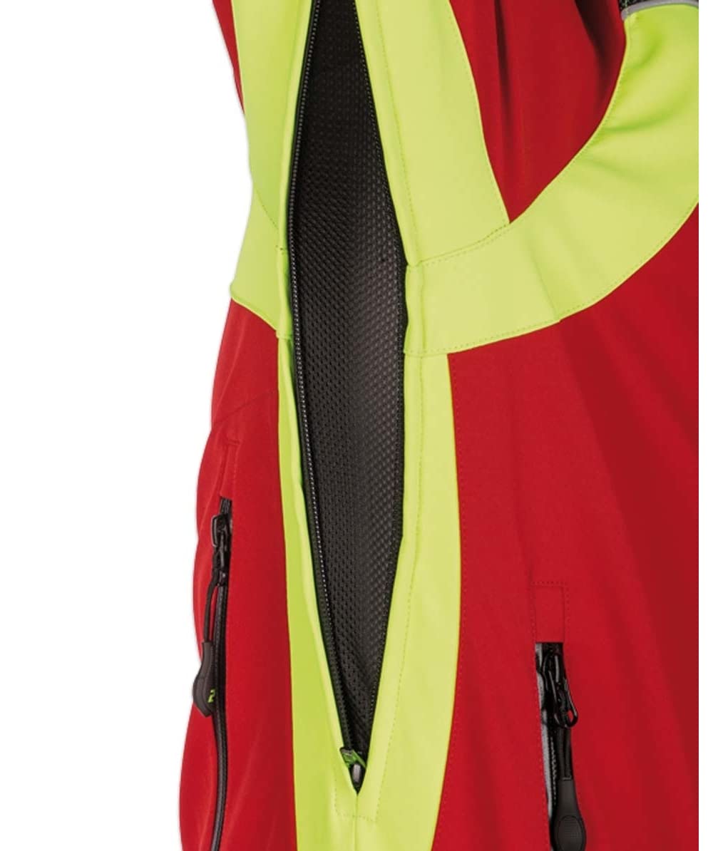 PSS Softshelljacke X-treme Shell Rot/Gelb Größe 4XL