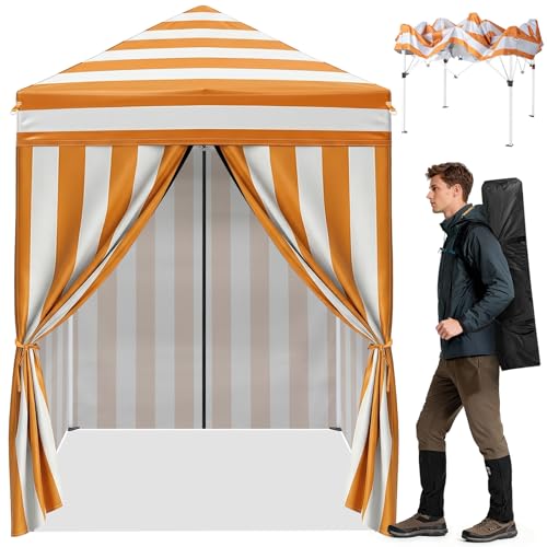 Outvita 5x5ft Pop Up Canopy Tent, Outdoor Instant Shelter...