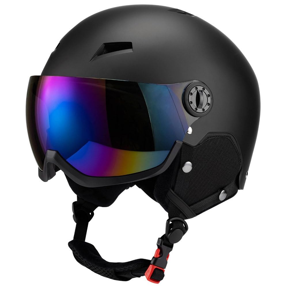 Casque de Ski de Ski Casque de Neige à Vent réglable pour Le matériel de Ski de Sport d'hiver extérieur pour Les Femmes Hommes