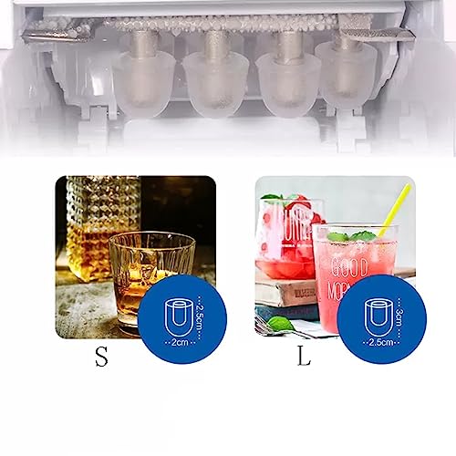 Máquina para hacer hielo eléctrica portátil 33 lbs/día miniatura 6