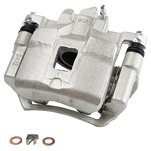 Image of TRQ Front Left Brake Caliper w /Bracket Drivers Side | For 1998-2002 Chevrolet Prizm Toyota Corolla