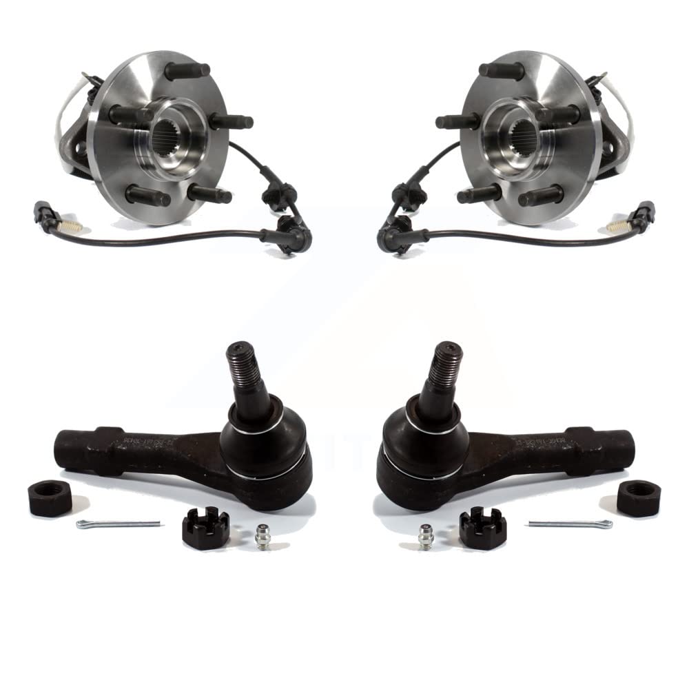 Front Wheel Bearing And Tie Rod End Kit For Ford Ranger Mazda B4000 Square Connector 4WD K77-100186