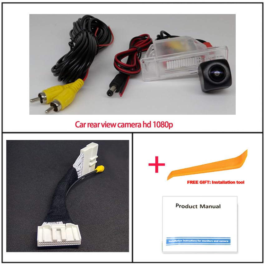 Video Input Switch Reverse Parking for RCA Adapter Cable for RCA Adapter Cable for Infiniti Q50L Q50 2018 Car Rear View Camera - (Color Name: for RCA Adapter)